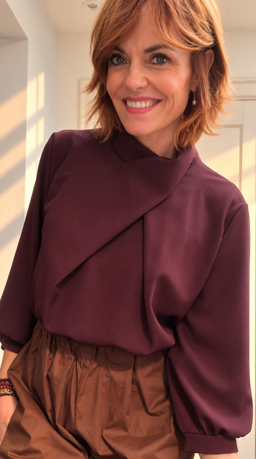 Lotus Drape Blouse
