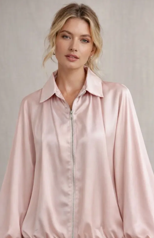 Luna Satin Bomber