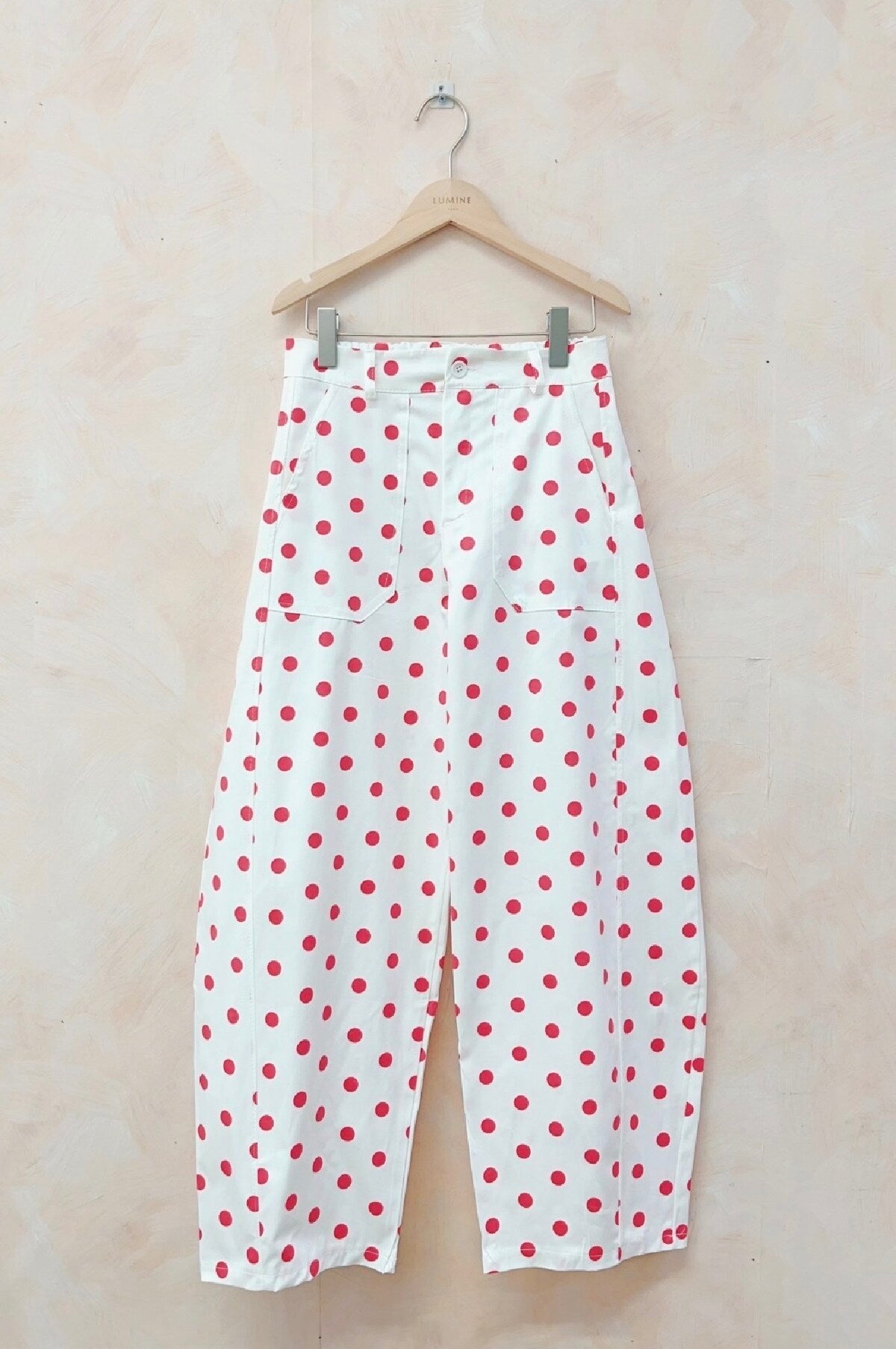 Barrel broek polka dot