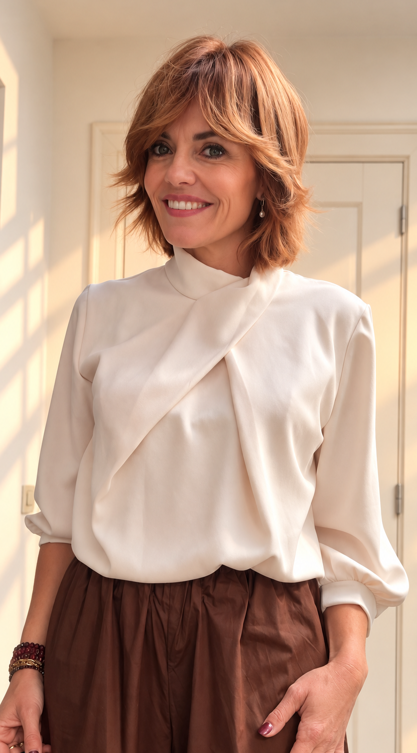 Lotus Drape Blouse