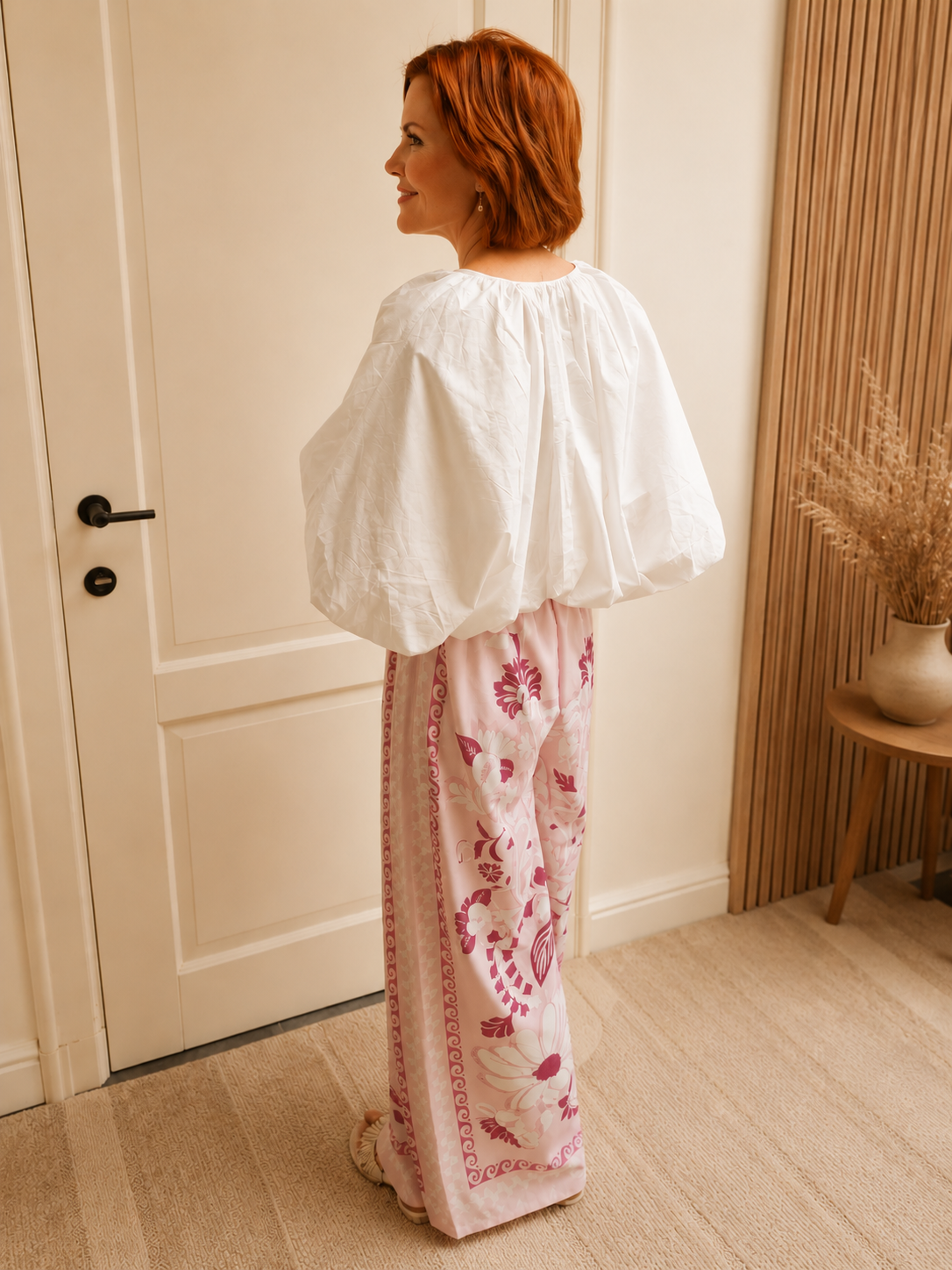 Zomerse broek bloemenprint