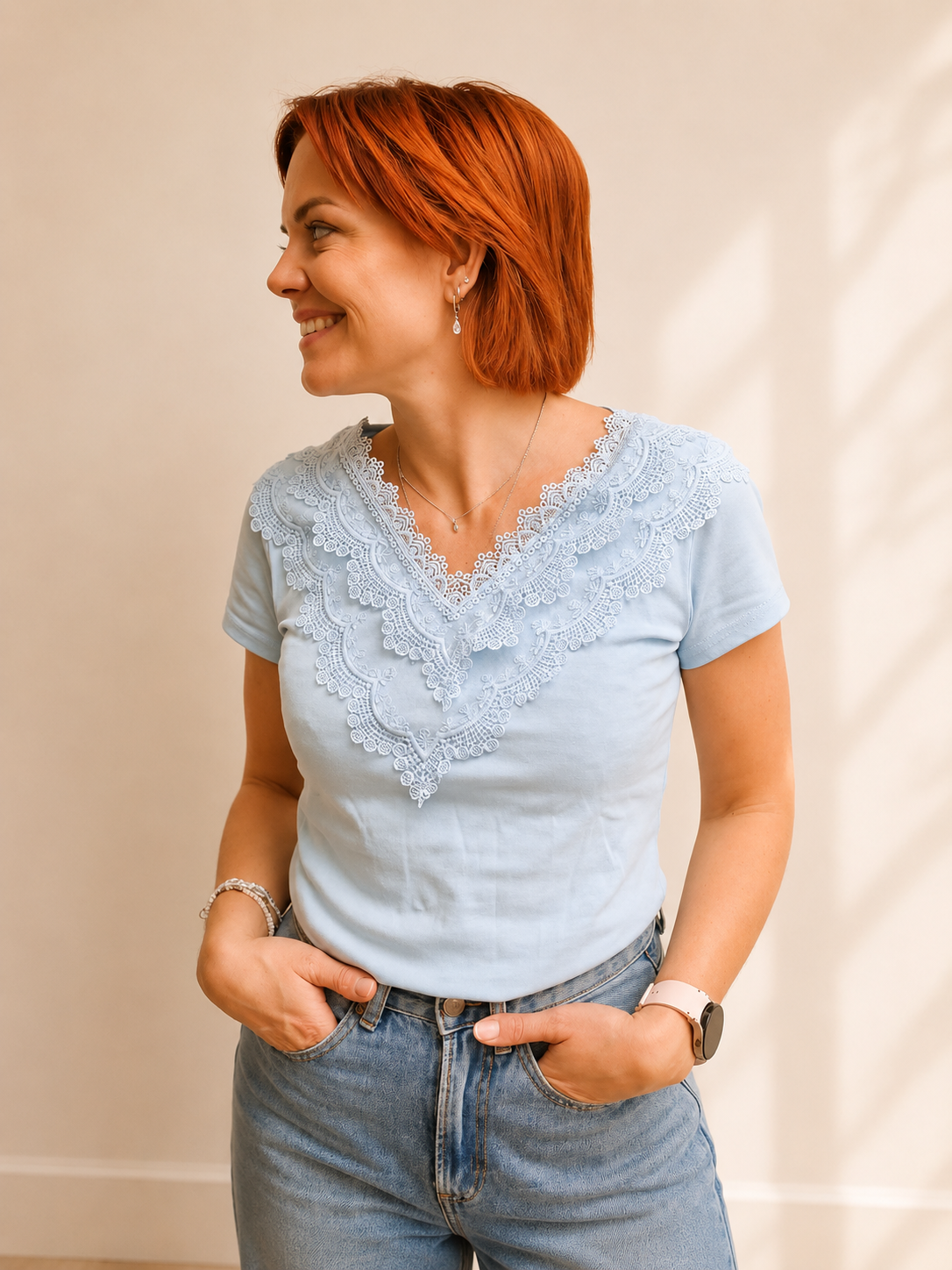 Léonie Lace Tee