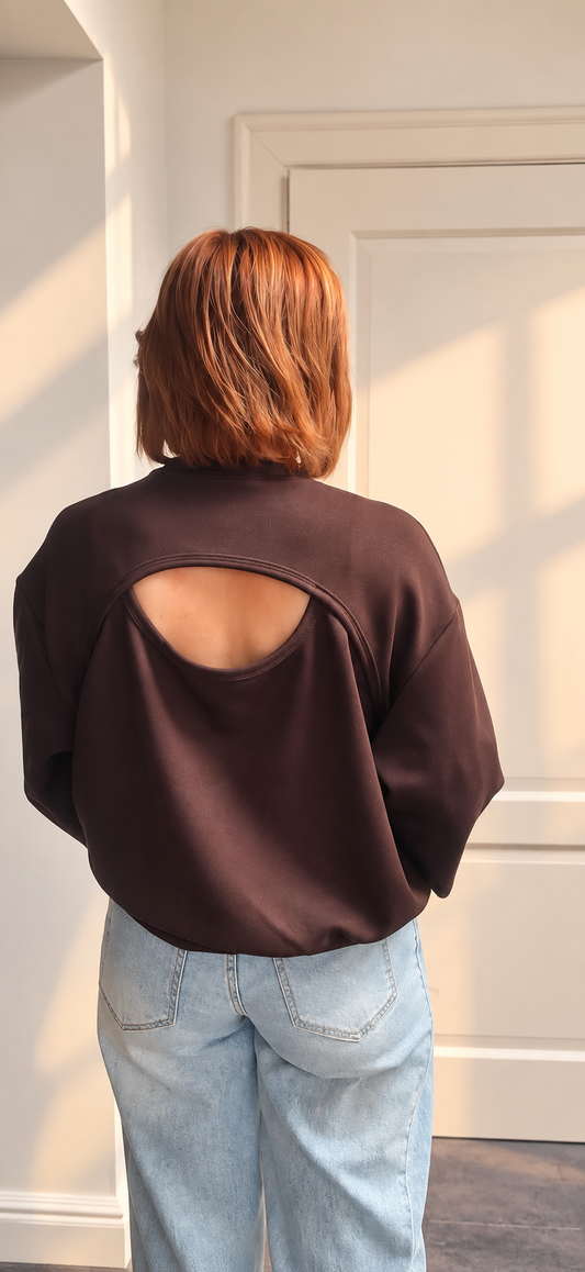 Elnora Open Back Sweater