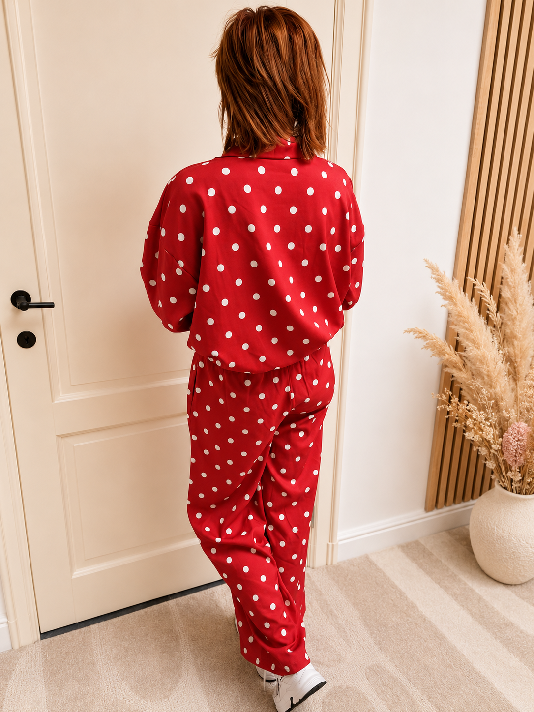 Set broek en vestje polka dot
