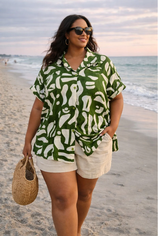 Tropical Blouse Curvy