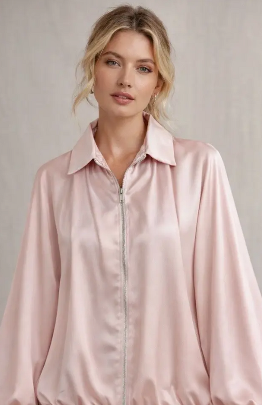 Luna Satin Bomber