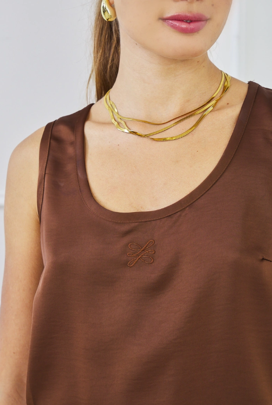Aurelia Satin Top